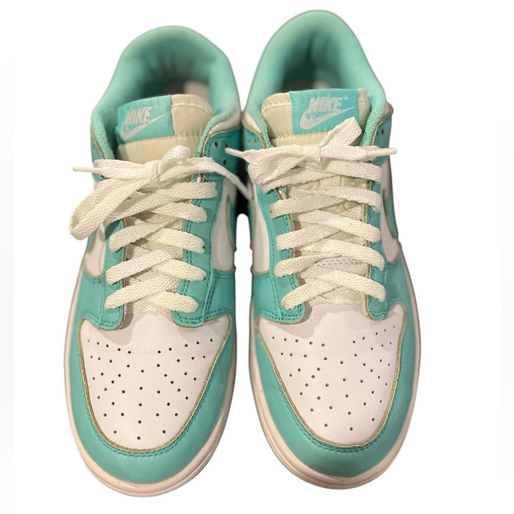 Nike Woman’s Dunk Low Clear Jade Streetwear Sporty Casual Athletic Sneakers- 7